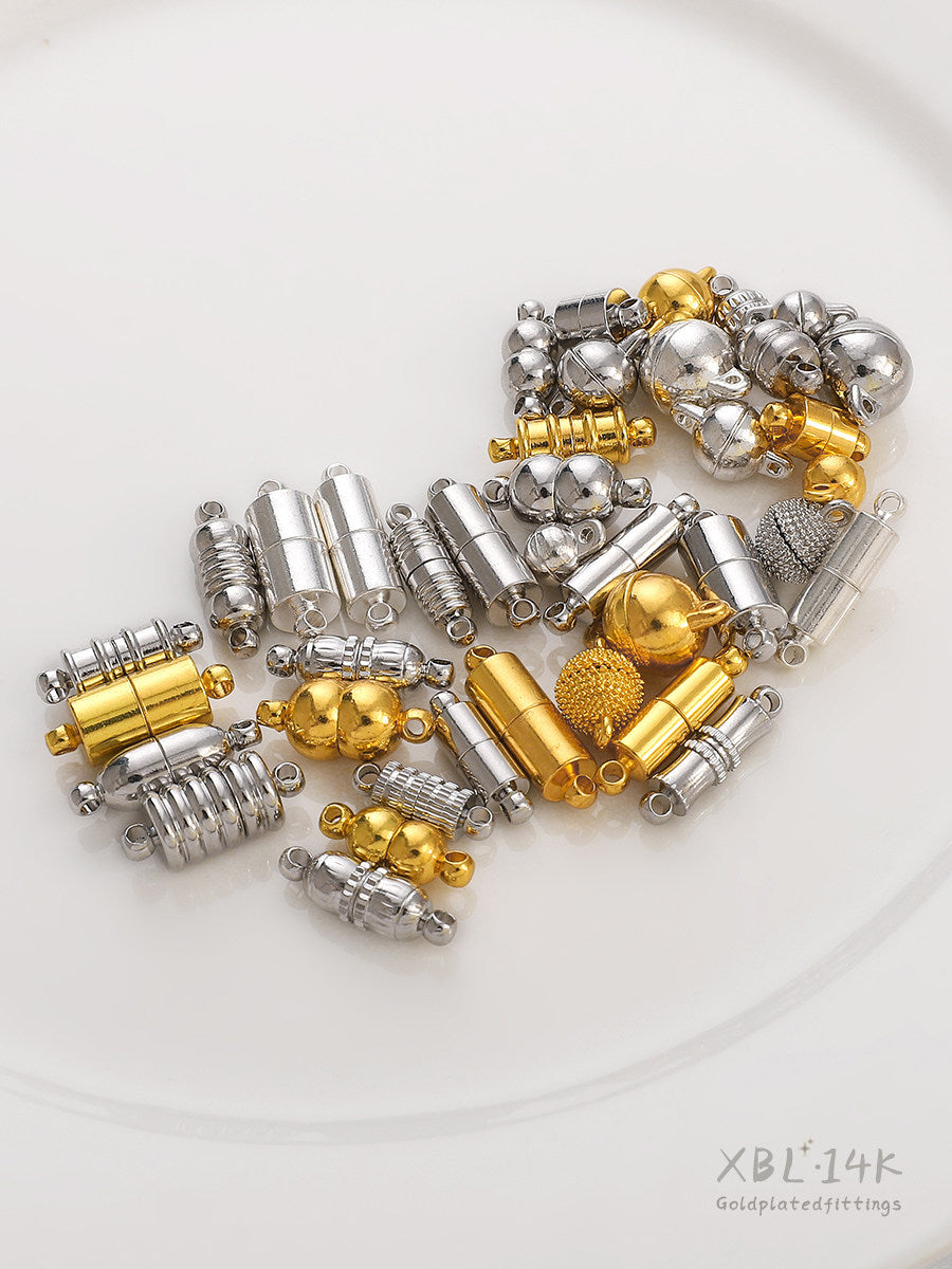 Magnetic Clasps for Jewelry Making – Strong, Gold Plated, DIY Buckles