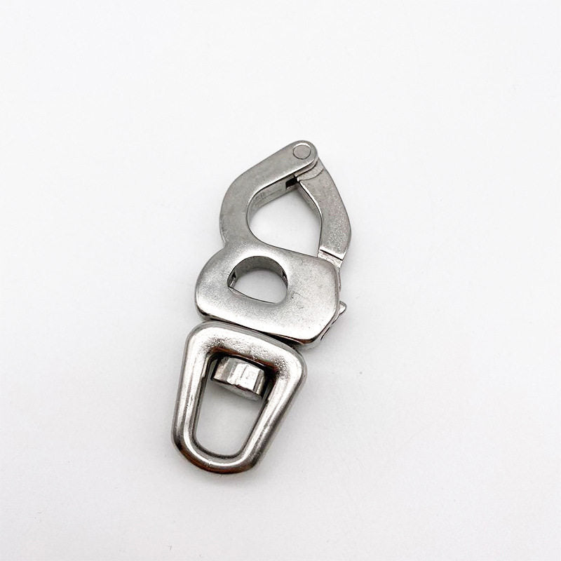 316 Stainless Steel Swivel Quick Snap Hook – 8-Figure Spring Snap for Marine Rigging & Safety, 3 Sizes