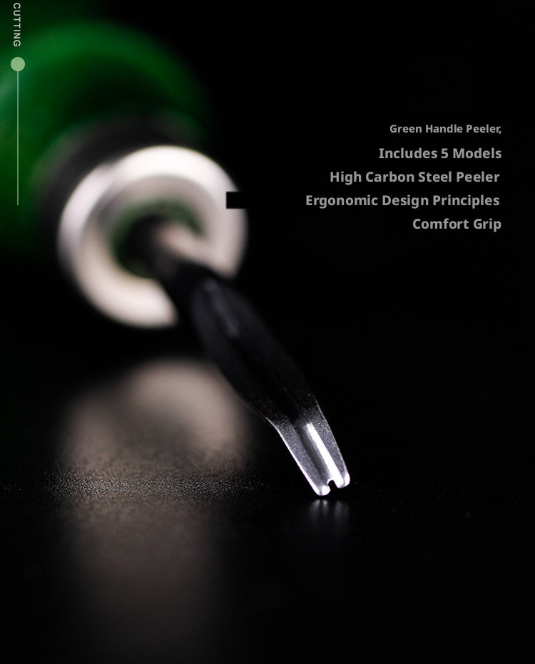 Leather - trimming trimmer leather goods making leather DIY tools manual trimming knife trimming green handle