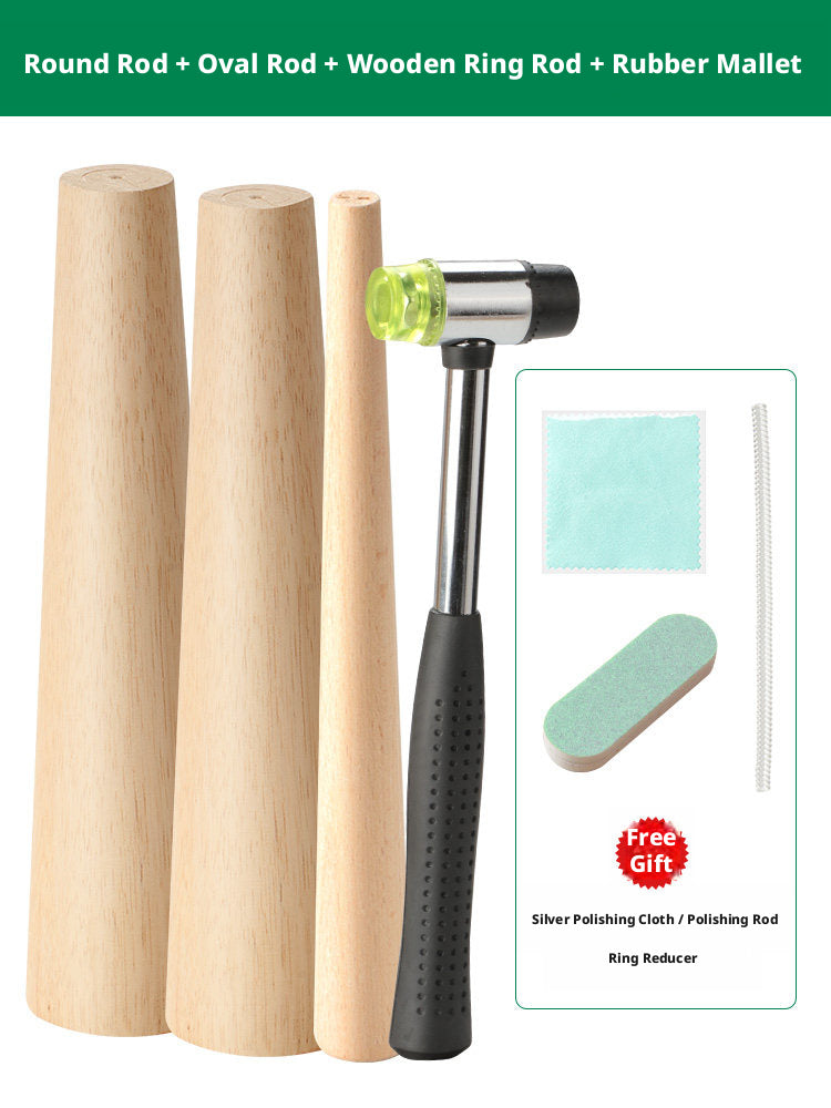 Bracelet & Ring Shaping Kit – Jewelry Repair Tools with Rubber Mallet