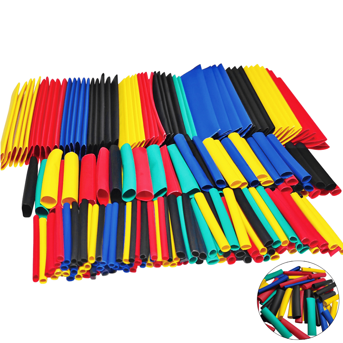 Insulated Heat Shrinkable Tubing Data Cable Home Sleeve 164PCS Colorful Protection Repair Electrician Wire Thermoplastic Tubing - HomeDIYer