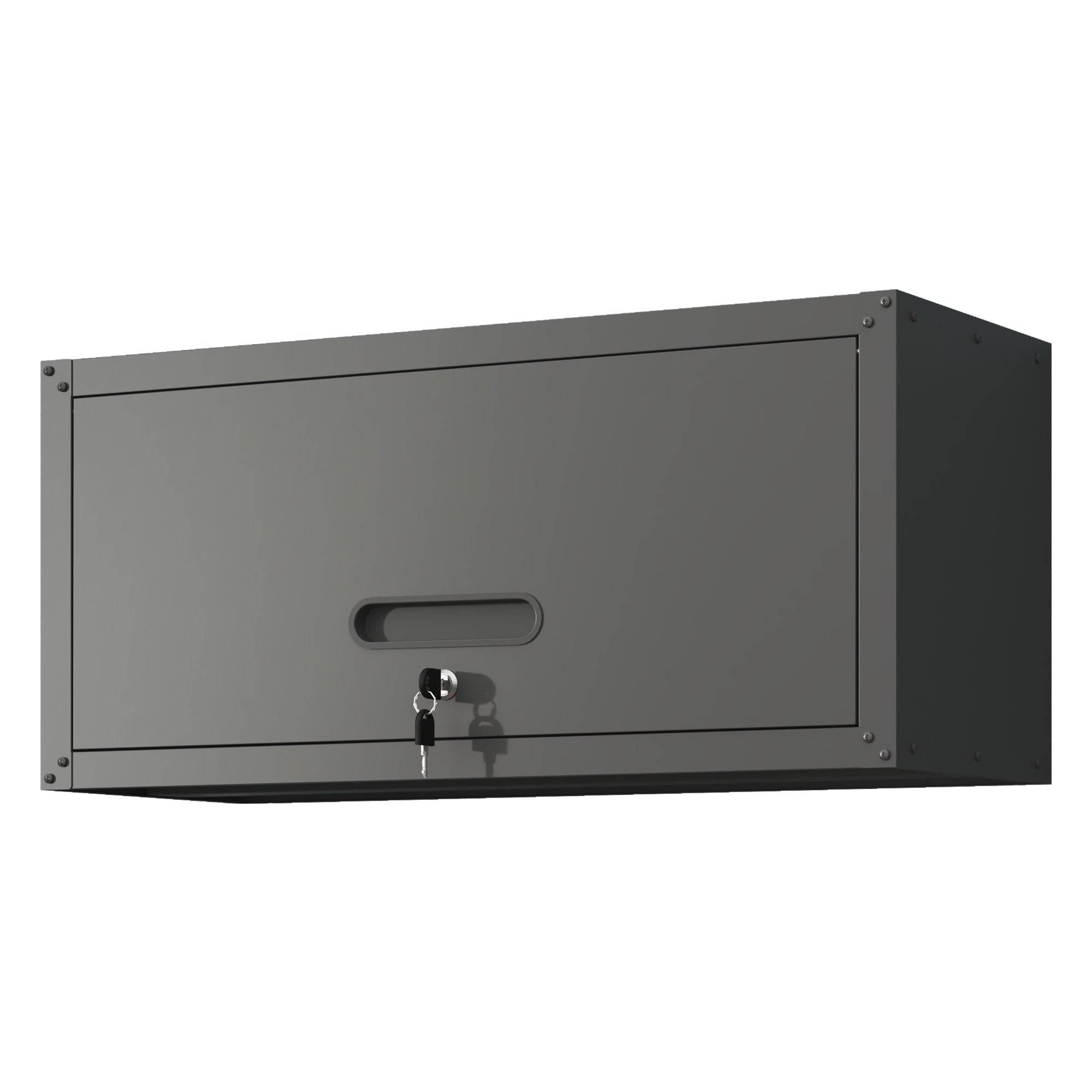 Heavy Duty Wall Mounted Tool Storage Cabinet – Steel Metal Garage Cabinet for Workshop, Assembly Required