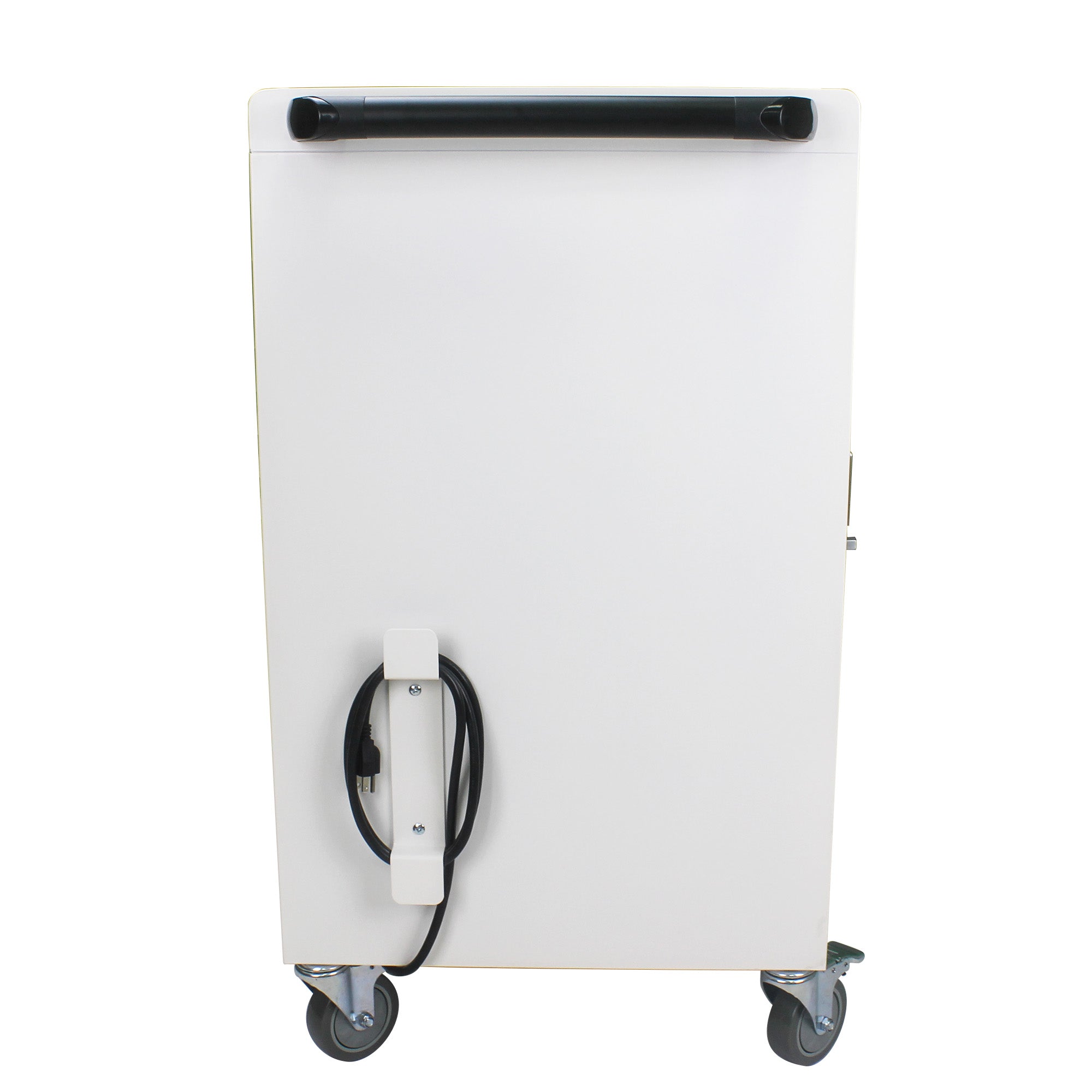 30+2Bay Mobile School Charging Cart Station for Chromebook, Tablet and Laptop Computer with Power Strip Included, Assembly Required-WHITE