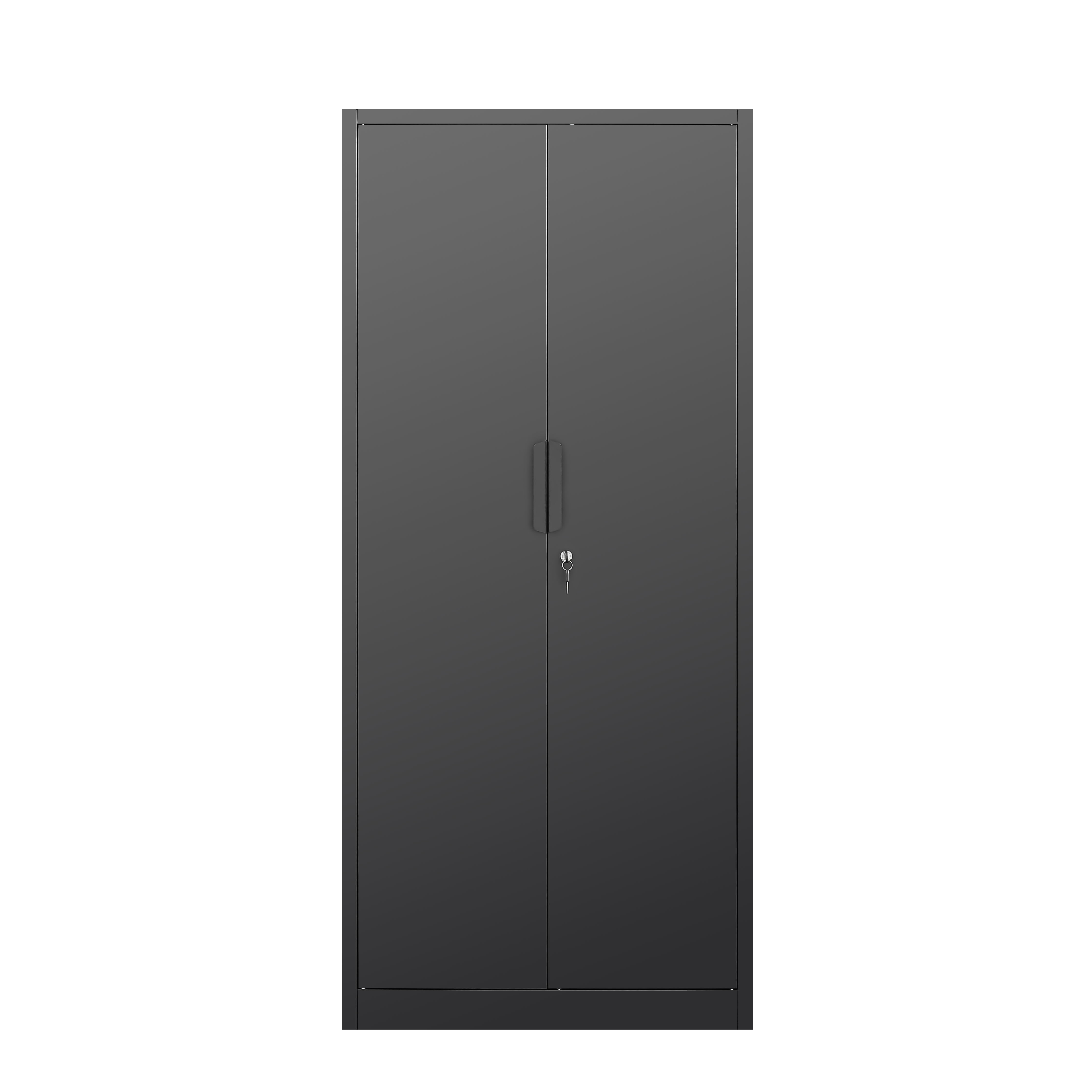 72-Inch 2-Door File Cabinet with Lock, 4 Adjustable Shelves, Heavy-Duty Steel Construction, for Commercial Office, Home Office, Legal Size & Letter File Storage, Organization Cabinet in Black