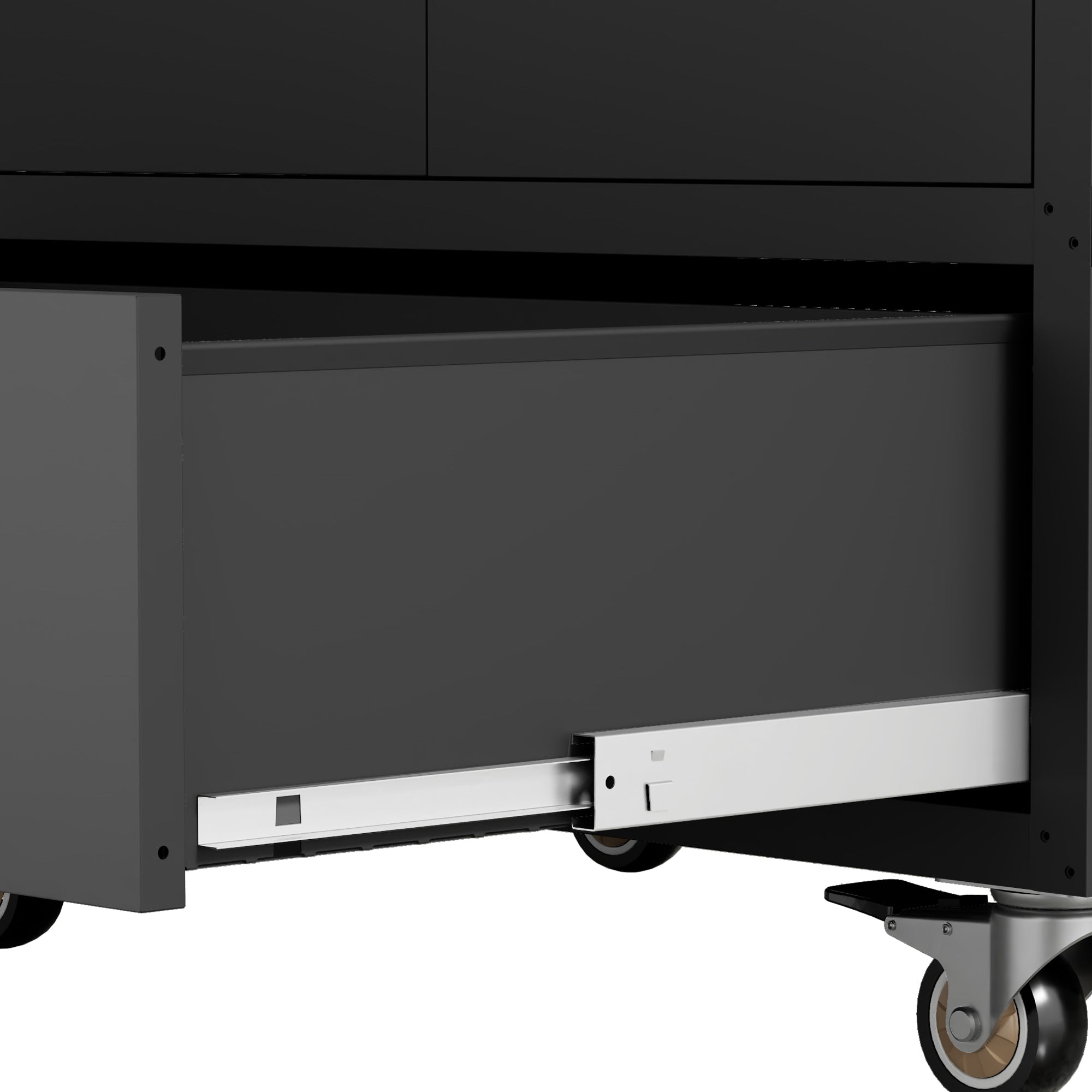 Tool Cart with Wheels, 40" H x 30" W x 20" D, Mobile Tool Cabinet with Lockable Casters & Drawer, Heavy-Duty Steel Storage Organizer for Garage, Workshop, Office - Easy 30-Min Assembly