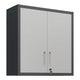 Metal Wall-Mounted Tool Storage Cabinet with Locking Door and 1 Shelf for Garage Warehouse,Office,Assembly Required