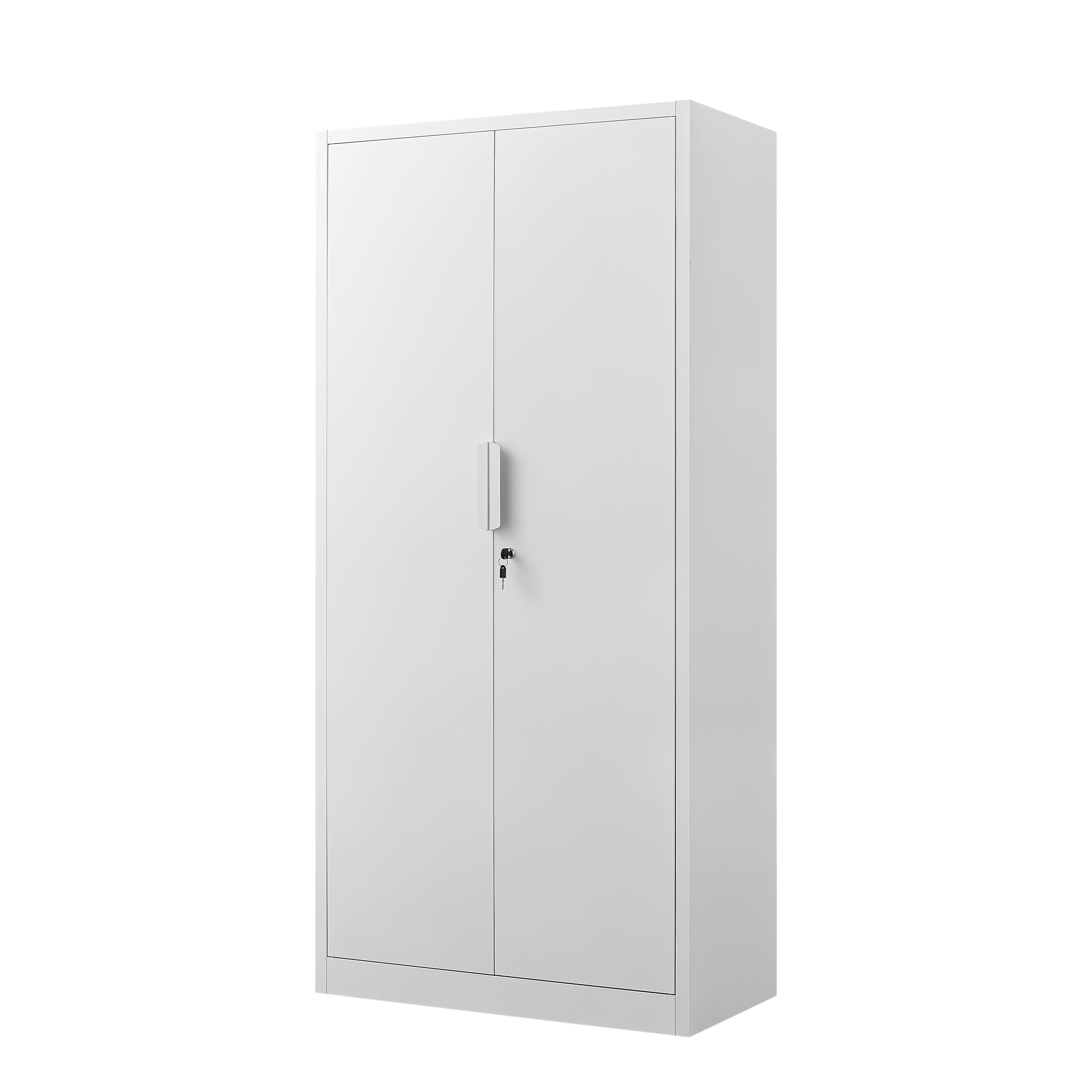 72-Inch 2-Door File Cabinet with Lock, 4 Adjustable Shelves, Heavy-Duty Steel Construction, for Commercial Office, Home Office, Legal Size & Letter File Storage, Organization Cabinet