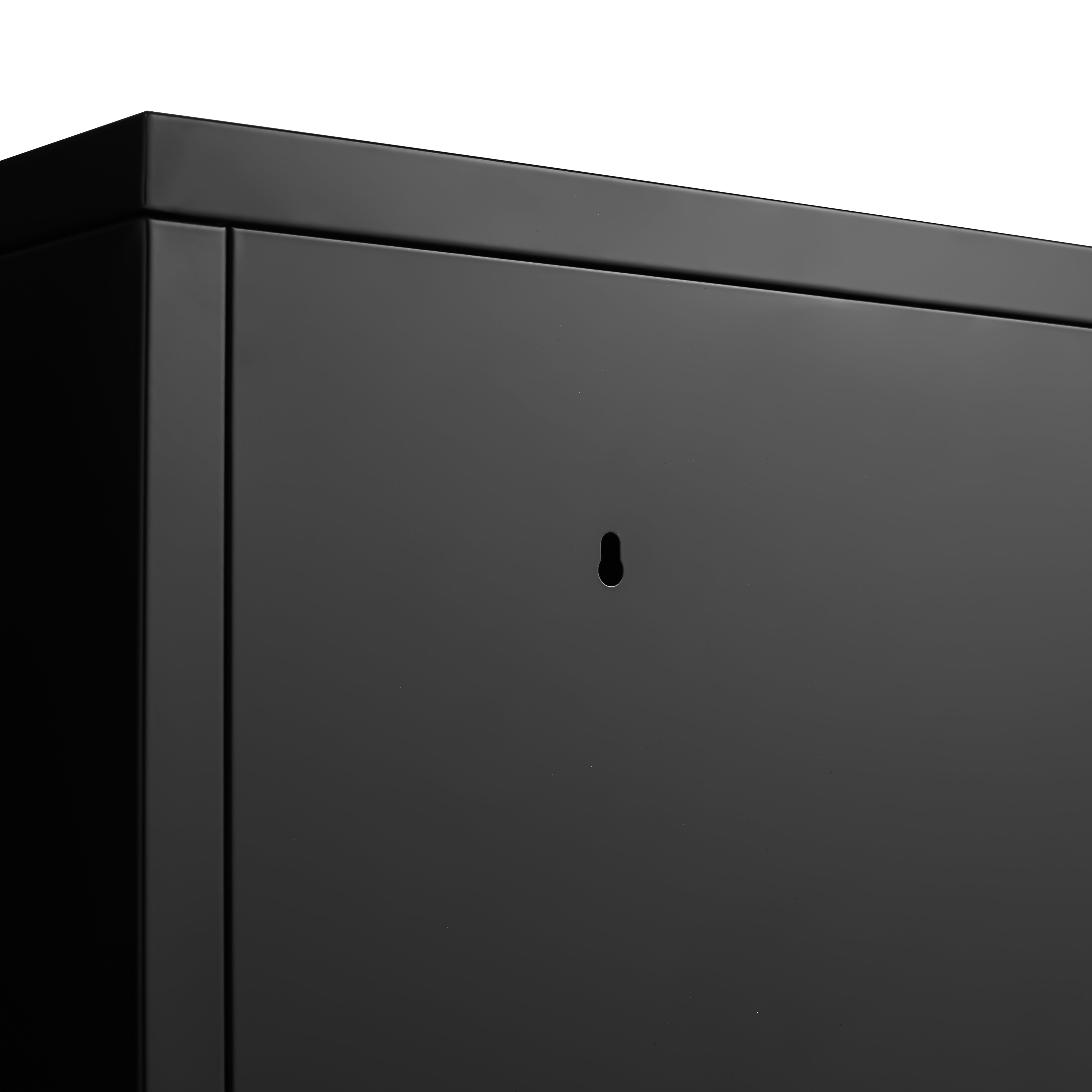 Metal Storage Locker Cabinet with Adjustable Shelves, Multipurpose Freestanding Organizer for Bedroom, Bathroom, Home Office