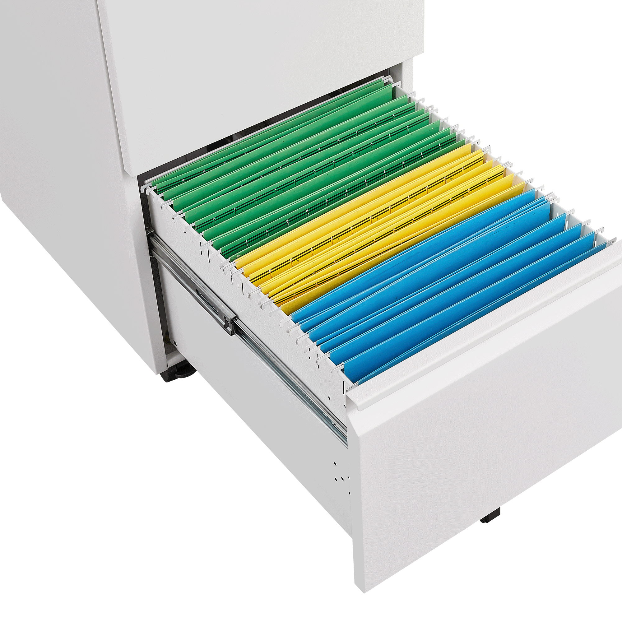 [requires assembly] Office Storage Cabinet, 2 Drawers File Cabinet With Lock Metal Vertical File Cabient With Wheels Mobile File Cabinet For Office Home Legal/Letter/a4 Size