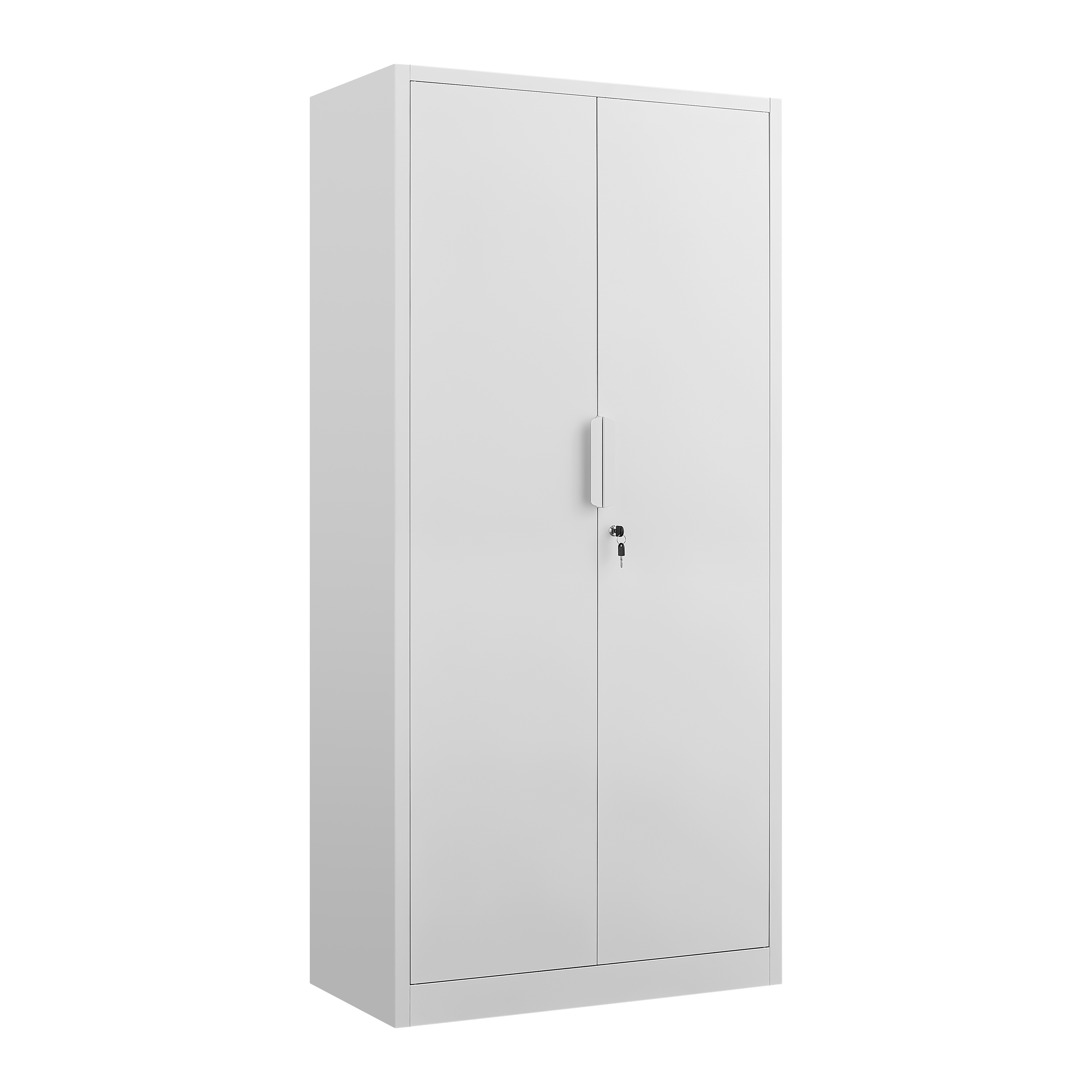 72-Inch 2-Door File Cabinet with Lock, 4 Adjustable Shelves, Heavy-Duty Steel Construction, for Commercial Office, Home Office, Legal Size & Letter File Storage, Organization Cabinet