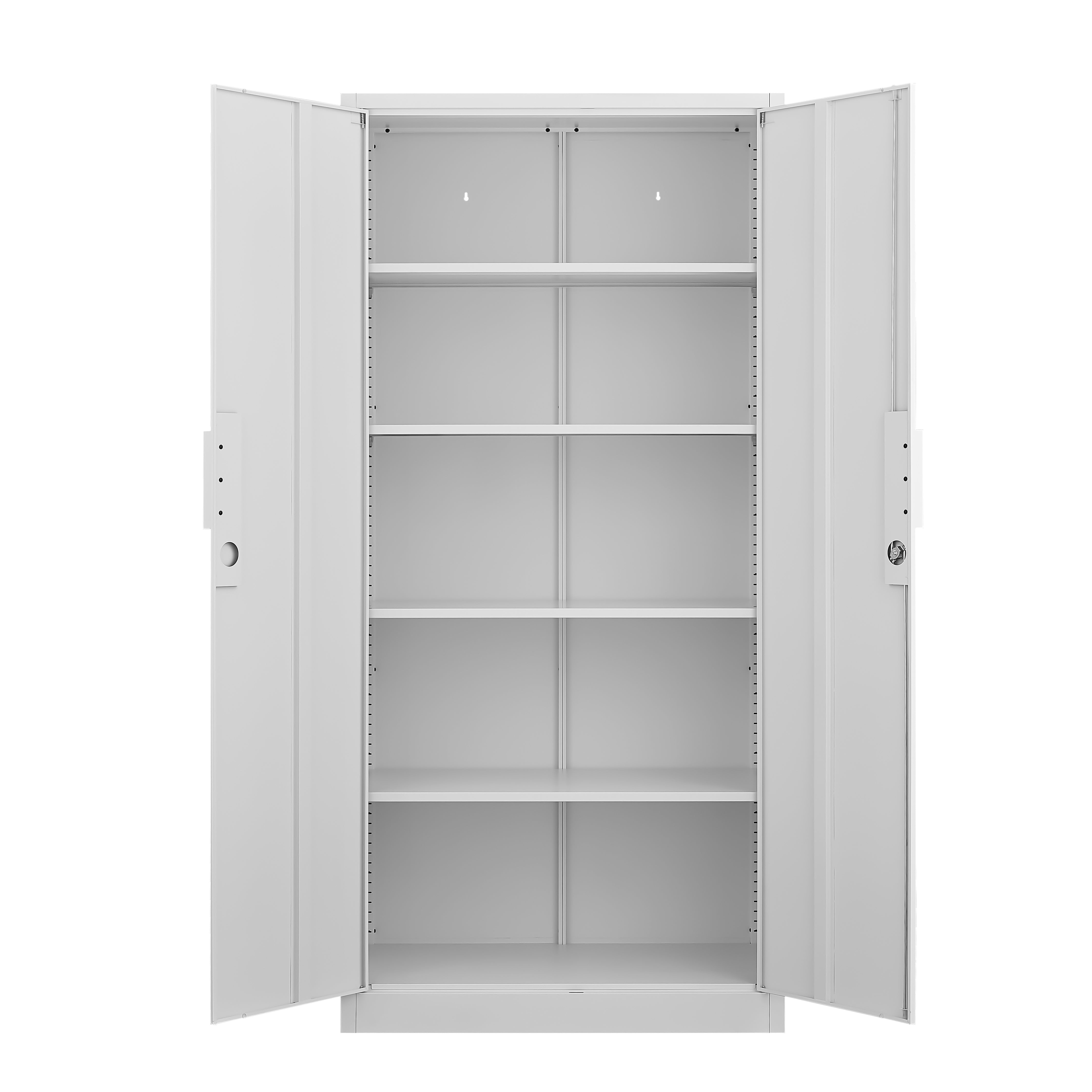 70-Inch 2-Door File Cabinet with Lock, 4 Adjustable Shelves, Heavy-Duty Steel Construction, for Commercial Office, Home Office, Legal Size & Letter File Storage, Organization Cabinet