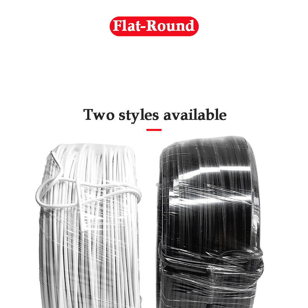 Galvanised Garden Wire Heavy DutyPlant Tie Fencing Wire 45 - 100m Long WhiteBlack - HomeDIYer