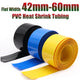 PVC Heat Shrink Tubing for RC Battery Packs — 42mm to 60mm, Multiple Colors
