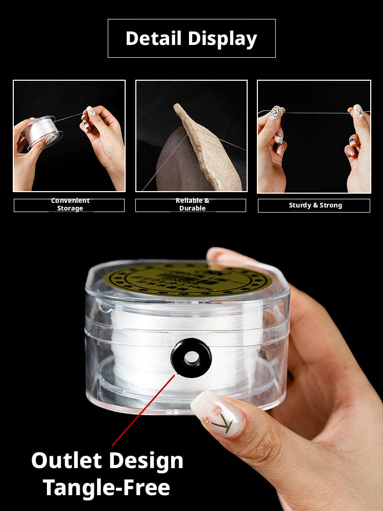 Imported Japanese & Korean Elastic Thread – 0.3mm to 1.0mm, Strong Stretch Cord for Bracelets, Pearls, Crystals, DIY Beading (Multiple Colors & Sets)