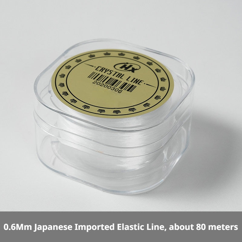 Imported Japanese & Korean Elastic Thread – 0.3mm to 1.0mm, Strong Stretch Cord for Bracelets, Pearls, Crystals, DIY Beading (Multiple Colors & Sets)