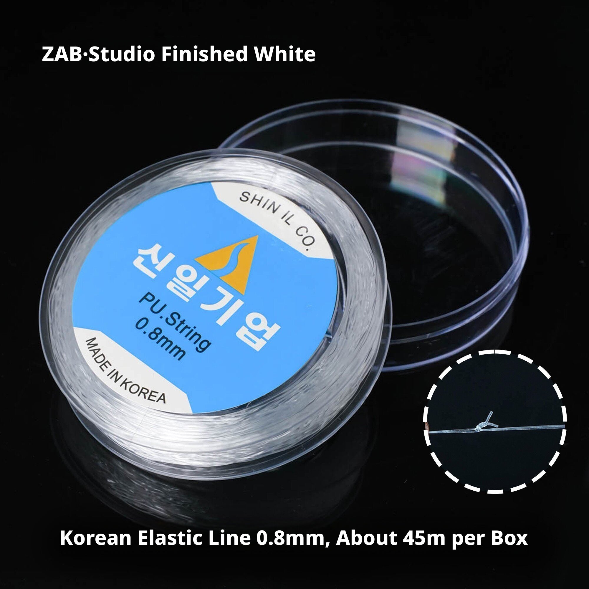 Imported Japanese & Korean Elastic Thread – 0.3mm to 1.0mm, Strong Stretch Cord for Bracelets, Pearls, Crystals, DIY Beading (Multiple Colors & Sets)