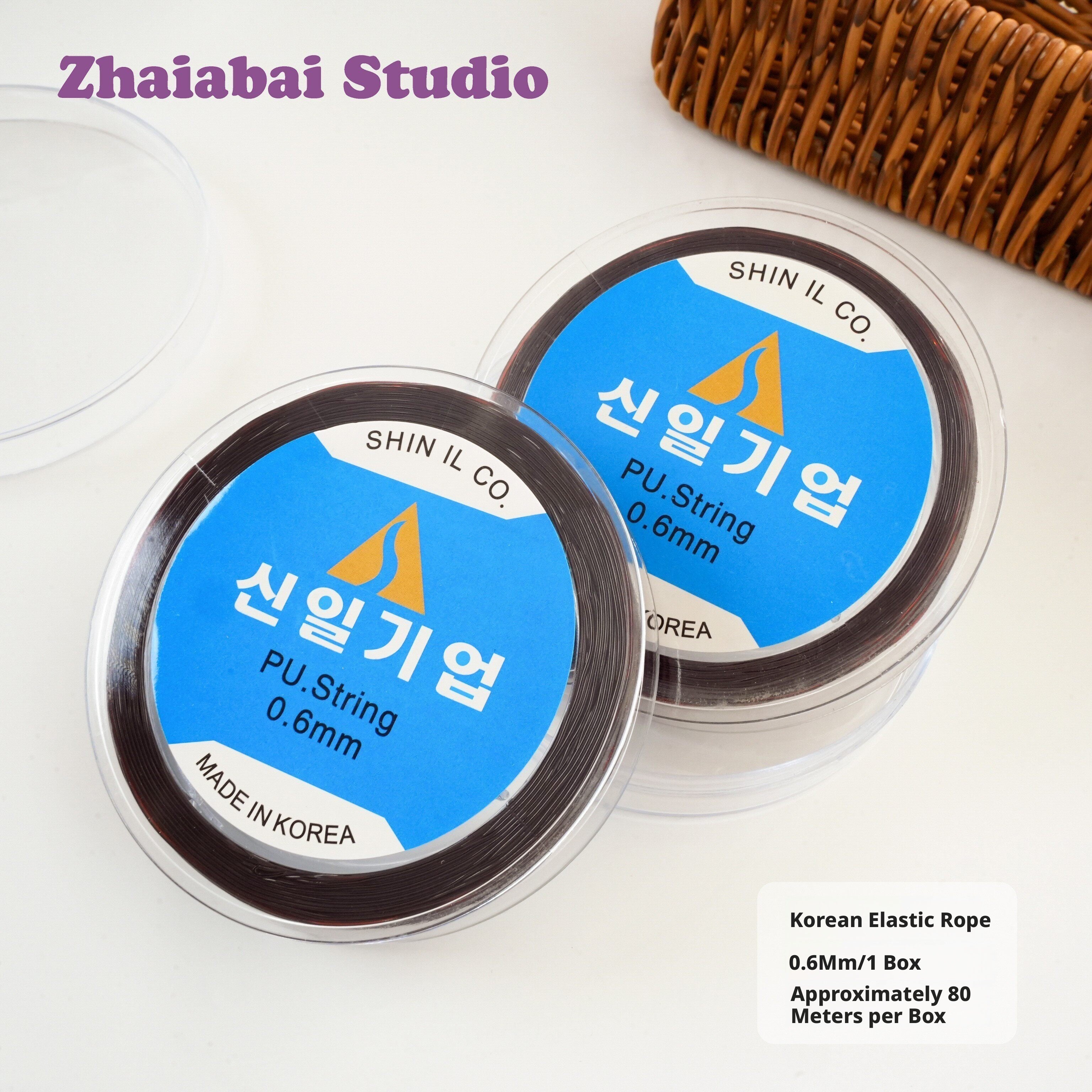 Imported Japanese & Korean Elastic Thread – 0.3mm to 1.0mm, Strong Stretch Cord for Bracelets, Pearls, Crystals, DIY Beading (Multiple Colors & Sets)