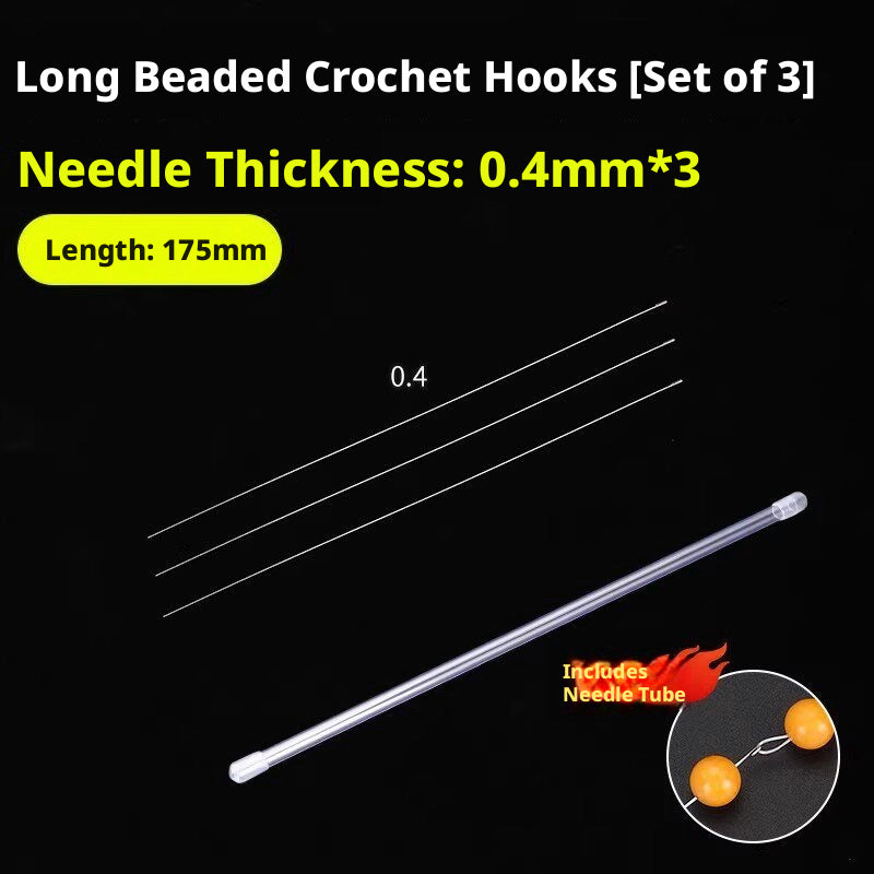 Ultra‑Fine Beading Twist Needles Set – 0.15mm to 0.9mm, Long Stainless Steel Needles with Storage Tubes & Elastic Thread for DIY Bracelet Jewelry Making