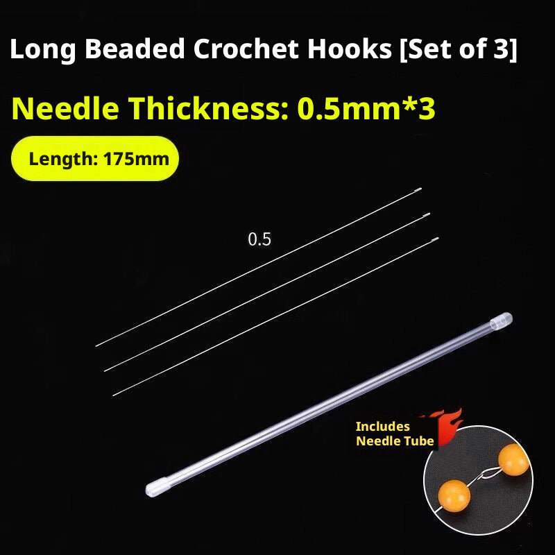 Ultra‑Fine Beading Twist Needles Set – 0.15mm to 0.9mm, Long Stainless Steel Needles with Storage Tubes & Elastic Thread for DIY Bracelet Jewelry Making