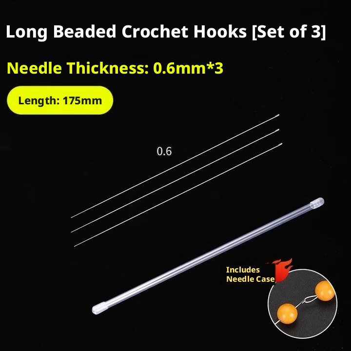 Ultra‑Fine Beading Twist Needles Set – 0.15mm to 0.9mm, Long Stainless Steel Needles with Storage Tubes & Elastic Thread for DIY Bracelet Jewelry Making