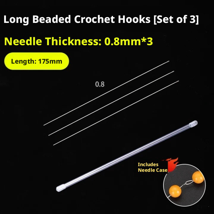 Ultra‑Fine Beading Twist Needles Set – 0.15mm to 0.9mm, Long Stainless Steel Needles with Storage Tubes & Elastic Thread for DIY Bracelet Jewelry Making