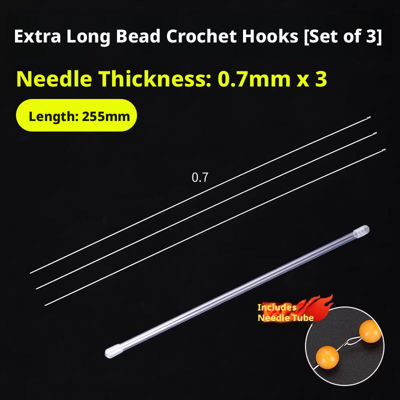 Ultra‑Fine Beading Twist Needles Set – 0.15mm to 0.9mm, Long Stainless Steel Needles with Storage Tubes & Elastic Thread for DIY Bracelet Jewelry Making