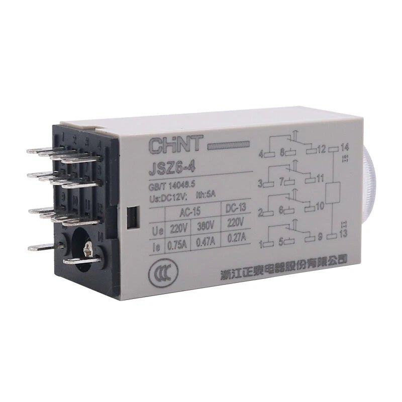 Relay DC 12V/24V, AC 220V Timer relay 1,5,10,30,60 second 5 minute JSZ6 - 2/ - 4 - HomeDIYer