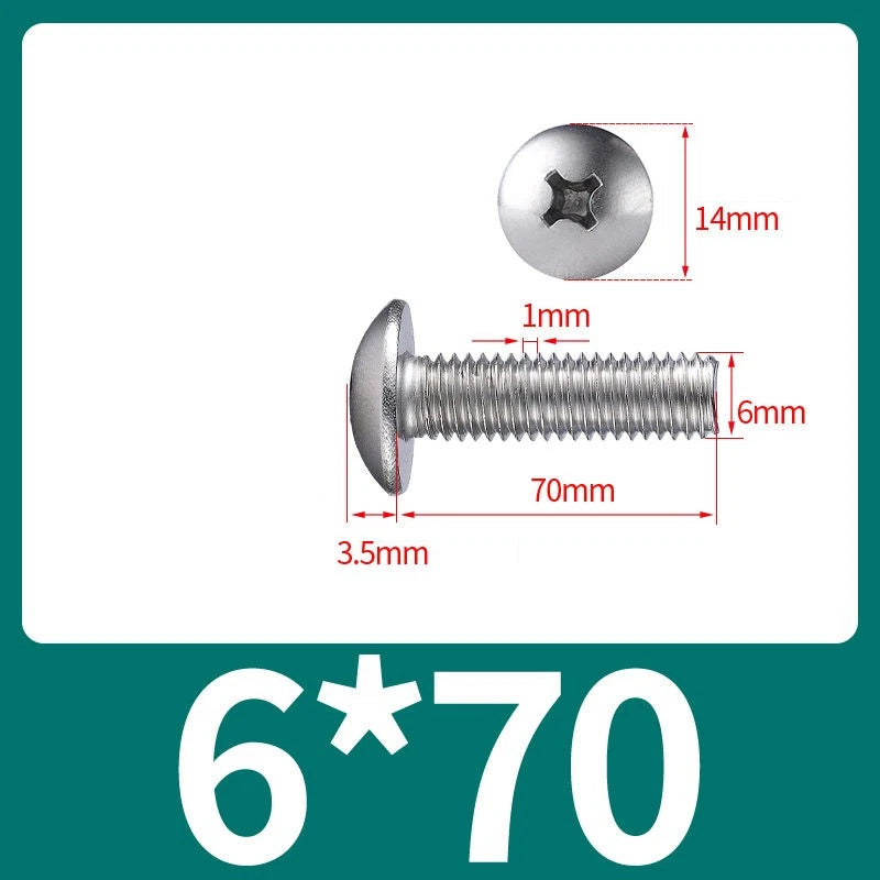 Phillips Flat Head Machine Screws M2-M8 | A2/A4 Stainless Steel