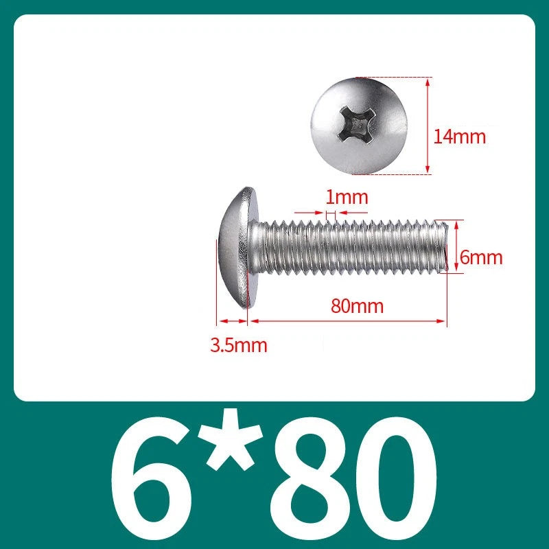 Phillips Flat Head Machine Screws M2-M8 | A2/A4 Stainless Steel