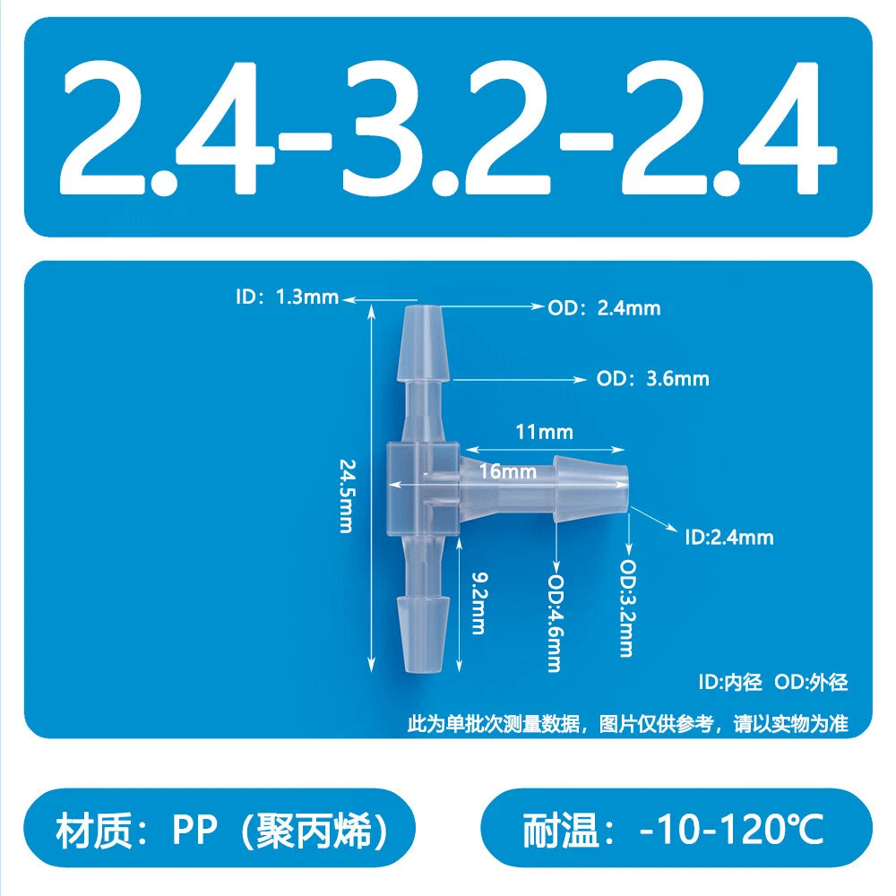 Plastic Pagoda Tubes Reducer Joint 2 3 4Way Hose Connector Tube Splitter Fitting
