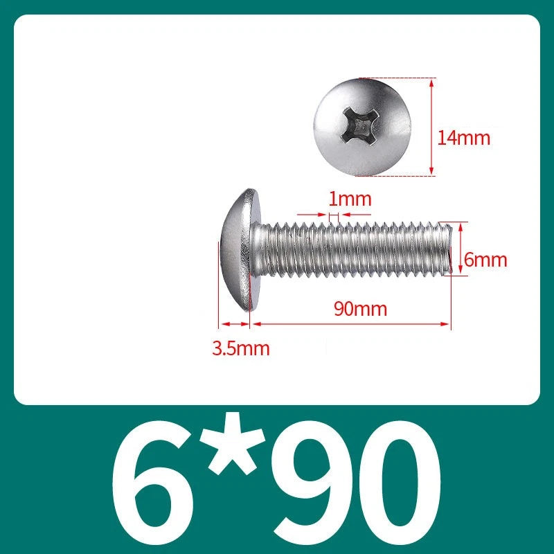 Phillips Flat Head Machine Screws M2-M8 | A2/A4 Stainless Steel