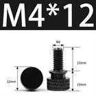 M3 M4 Anodized Aluminum Thumb Screws — Knurled Head Hand Bolts for PC Case, Fishing Rigs & DIY Projects