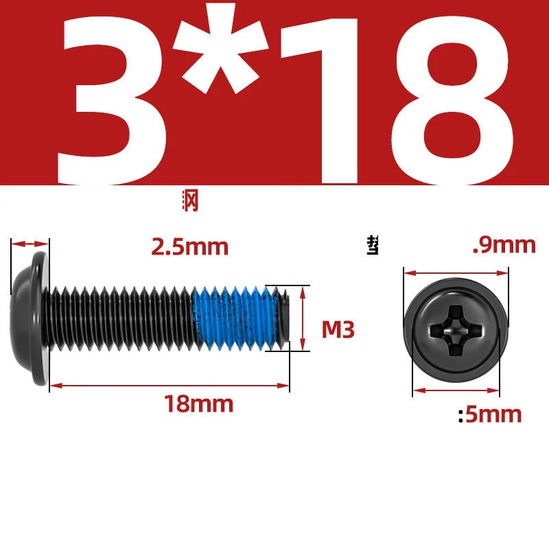 M2–M6 Flanged Button Head Screws – Carbon Steel, Phillips Drive, Nickel or Black Zinc Plated