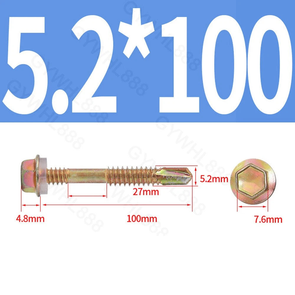 410 & A2 Stainless Hex Head Self‑Drilling Tek Screws – for Metal Roofing & Sheeting