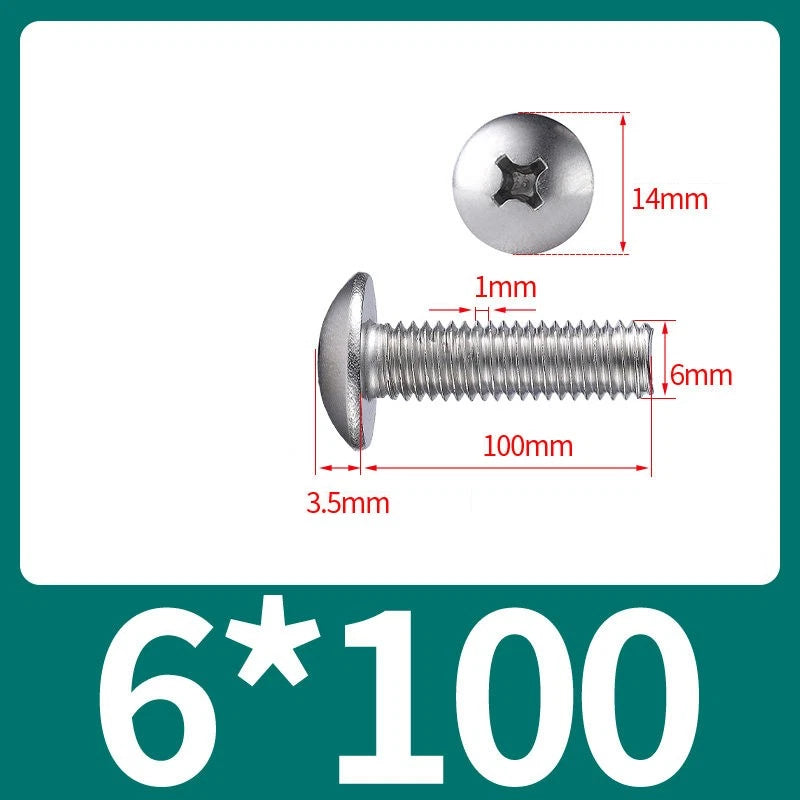Phillips Flat Head Machine Screws M2-M8 | A2/A4 Stainless Steel
