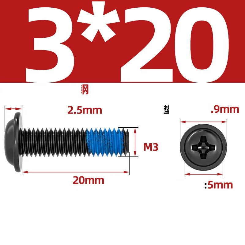 M2–M6 Flanged Button Head Screws – Carbon Steel, Phillips Drive, Nickel or Black Zinc Plated