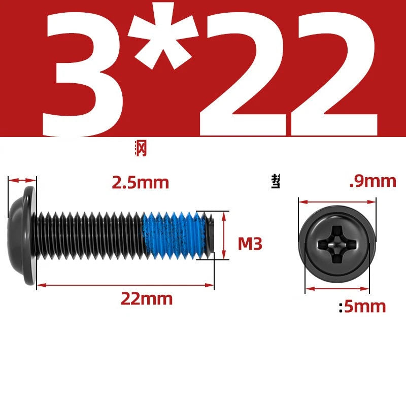 M2–M6 Flanged Button Head Screws – Carbon Steel, Phillips Drive, Nickel or Black Zinc Plated