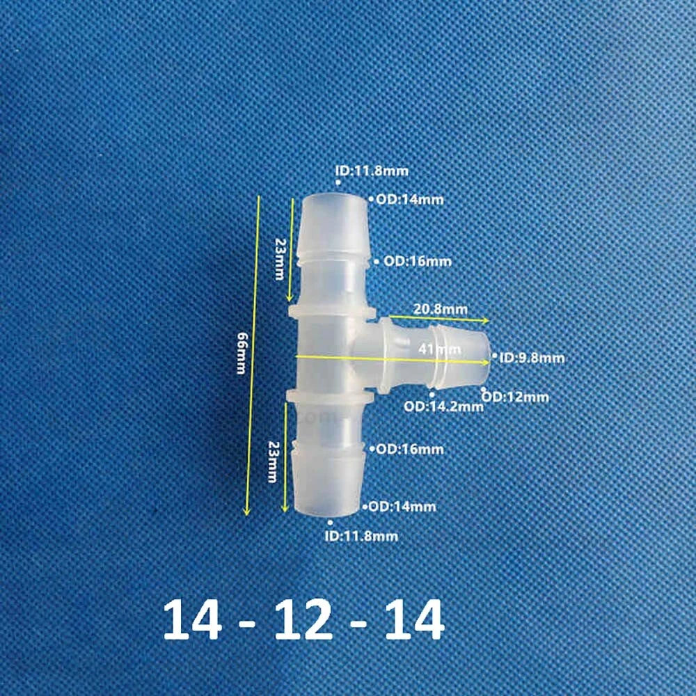 Plastic Barbed Hose Connectors — T-Piece, Elbow & Straight Fittings for Air & Water Lines