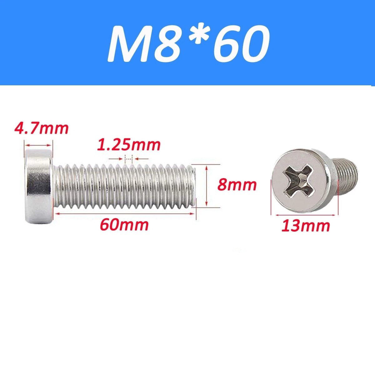 A2 Stainless Steel Torx Button Head Screws ISO 7380 - 1 | M4 M5 M6 M8 Chamfered - HomeDIYer