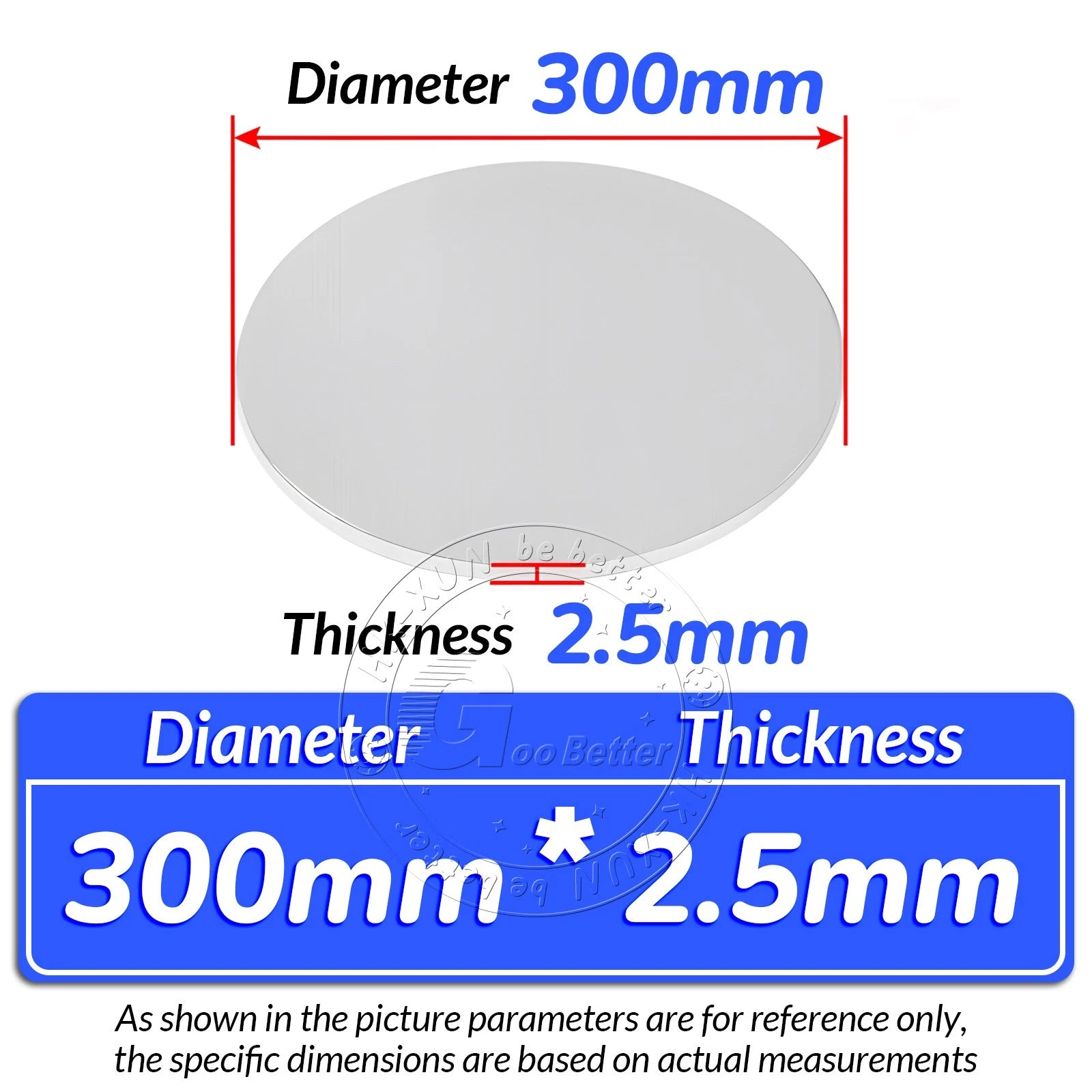 Round 6061 Aluminum Sheet Disc Plate 1mm-20mm Thick DIY Model Craft Art Handmade