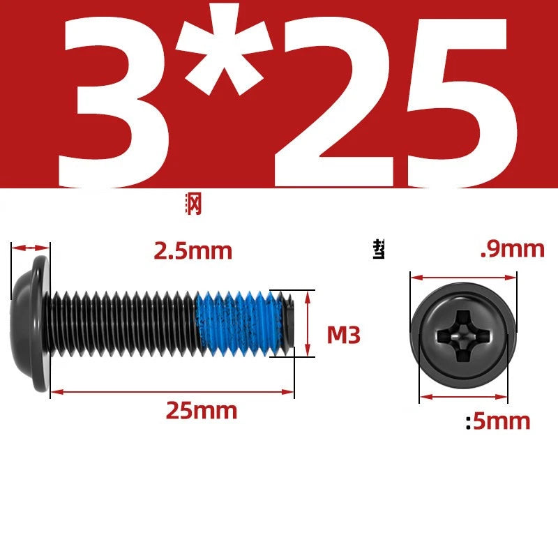 M2–M6 Flanged Button Head Screws – Carbon Steel, Phillips Drive, Nickel or Black Zinc Plated