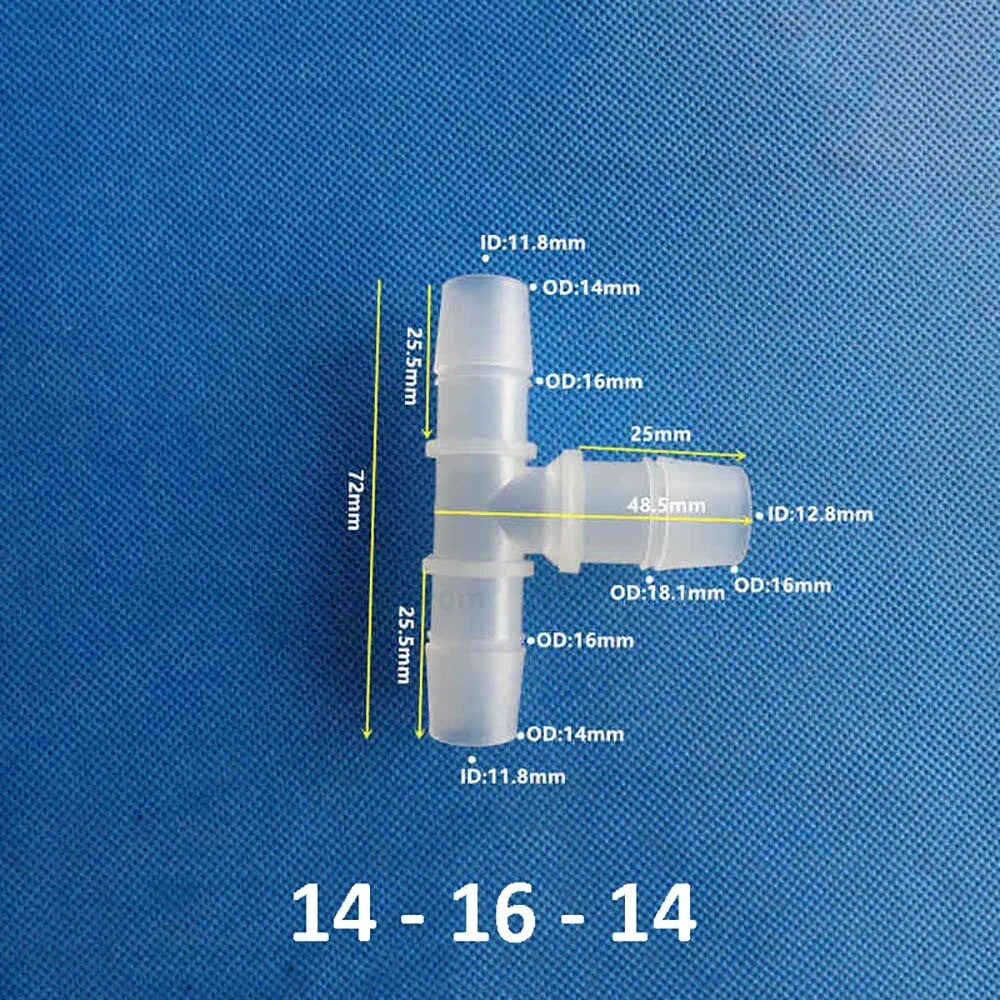 Plastic Barbed Hose Connectors — T-Piece, Elbow & Straight Fittings for Air & Water Lines