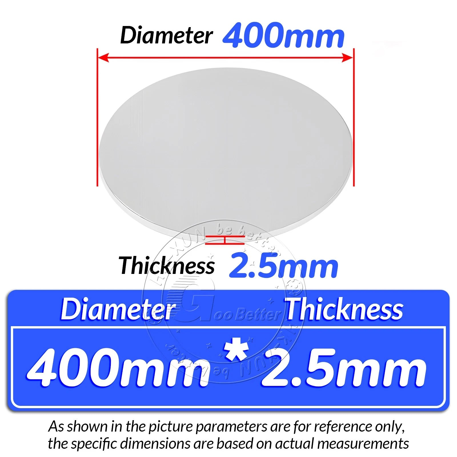 Round 6061 Aluminum Sheet Disc Plate 1mm-20mm Thick DIY Model Craft Art Handmade