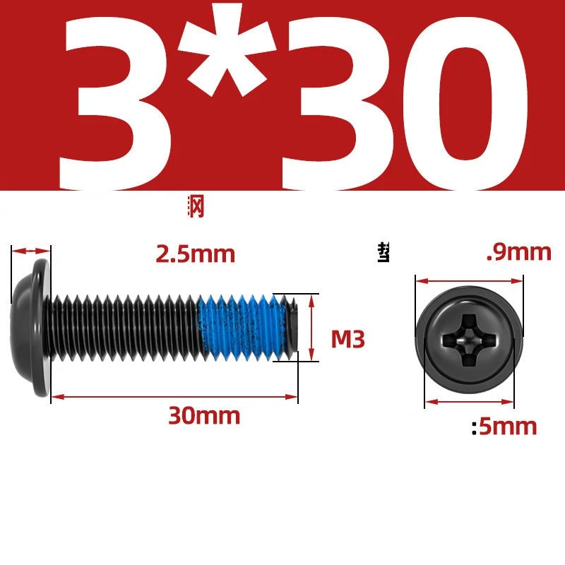 M2–M6 Flanged Button Head Screws – Carbon Steel, Phillips Drive, Nickel or Black Zinc Plated