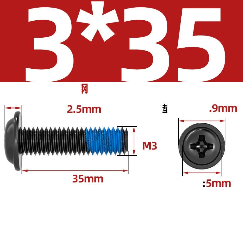 M2–M6 Flanged Button Head Screws – Carbon Steel, Phillips Drive, Nickel or Black Zinc Plated