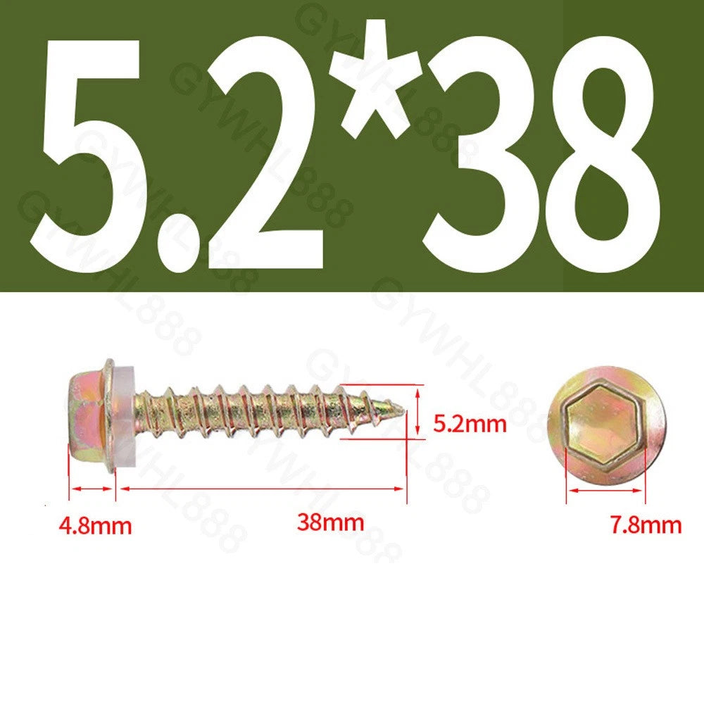 410 & A2 Stainless Hex Head Self‑Drilling Tek Screws – for Metal Roofing & Sheeting