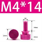 M3 M4 Anodized Aluminum Thumb Screws — Knurled Head Hand Bolts for PC Case, Fishing Rigs & DIY Projects