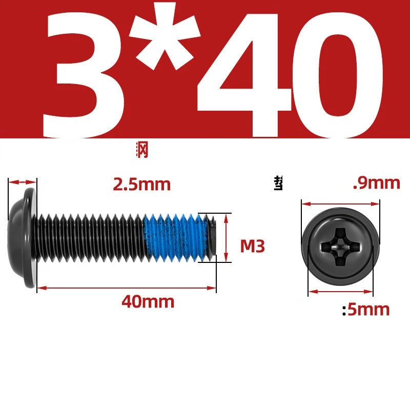 M2–M6 Flanged Button Head Screws – Carbon Steel, Phillips Drive, Nickel or Black Zinc Plated