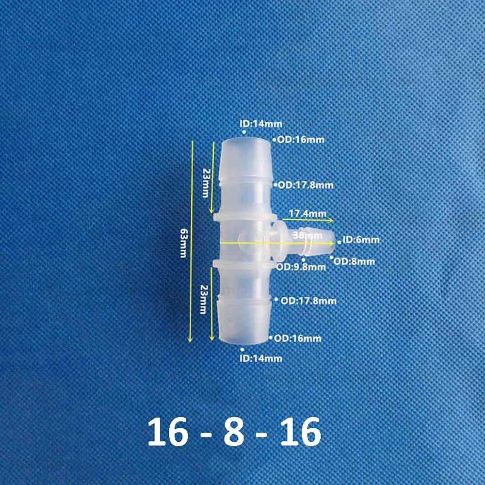 Plastic Barbed Hose Connectors — T-Piece, Elbow & Straight Fittings for Air & Water Lines