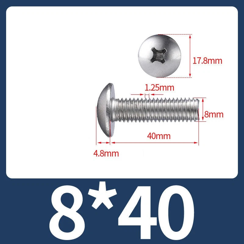 Phillips Flat Head Machine Screws M2-M8 | A2/A4 Stainless Steel